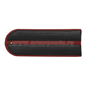 Погоны Полиции (кожзам) 1 красн. пр. (для кожаной куртки Полиции)