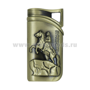 Зажигалка газовая бронзовая St Petersburg ("Медный всадник")