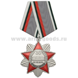 Медаль 30 лет Шторм-333 27.12.1979 (звезда с лучами, смола)