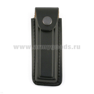 Чехол под обойму ПМ кожаный формованный черный