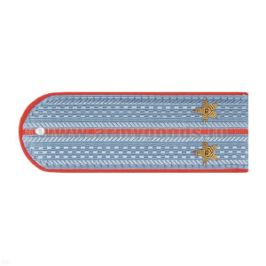 Погоны Полиции (ОВД) серо-голубые с красн. кантом (на рубашку) канитель (лейтенант)