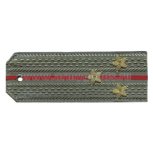 Погоны светло-оливк. 1 красн. пр. (на рубашку) галунные вышит. канителью (ст. лейтенант)