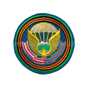 Шеврон вышит. 7 гв. горная ДШД ВДВ (с орденскими лентами) кругл.