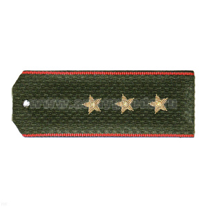 Погоны ОВ оливк. с красн. кантом, вышит. канителью  (ст. прапорщик)