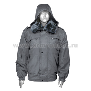 Кртк зим. Оперативка однотонная серая женская (ткань "гретта")