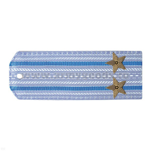 Погоны ВВС голуб. с голуб. просв. (на рубашку) вышит. канителью (подполковник)