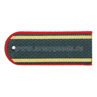 Погоны серые (красн. кант) курсантские (МВД) на пластике