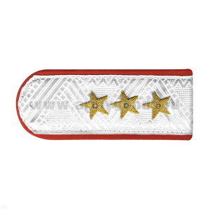 Погоны Полиции (ОВД) генерал-полковник белые с красным кантом