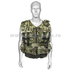 Жилет разгрузочный тактический Армейский "мультикам" (ткань Rip-Stop)