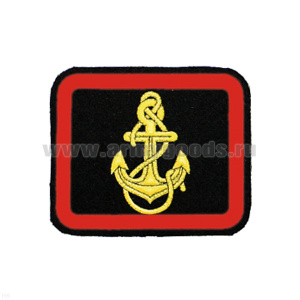 Погончики морские черн. с резиновым красн. кантом и резиновым якорем