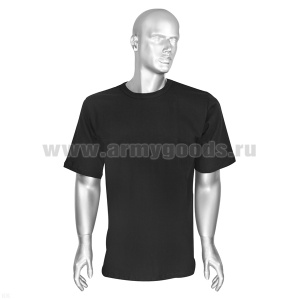 Футболка кулирка черная (р-ры с 44 по 60)