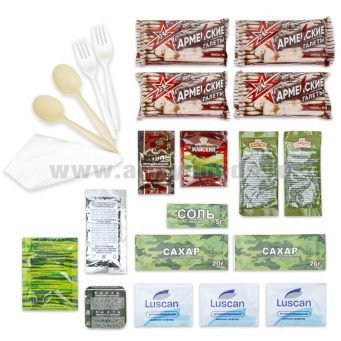 Рацион питания №1 в пакете (ИРП суточный на 3 приема пищи) срок годности до 05.2026