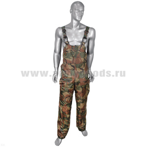 Брюки зимние (полукомбинезон) мод. S "кукла" зеленая (ткань "оксфорд")