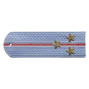 Погоны Полиция нов/обр без канта серо-голуб. вышит. канителью (ст. лейтенант)