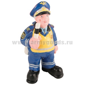 Фигурка гипсовая Инспектор ДПС (в сигнальном жилете)