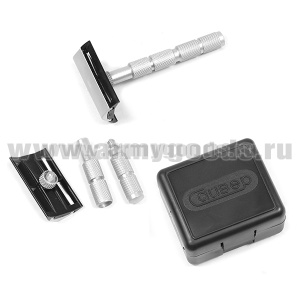 Бритвенный станок двухлезвийный складной (в пласт. коробочке)