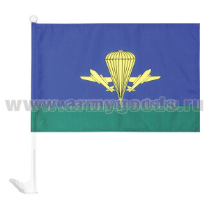 Флажок на автомобильном флагштоке ВДВ РФ