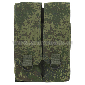 Подсумок закрытого типа горизонтальный для 2 маг АК ("русская цифра") (с системой крепления "MOLLE") 