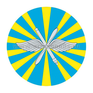 Наклейка круглая (d=10 см) Флаг ВВС РФ