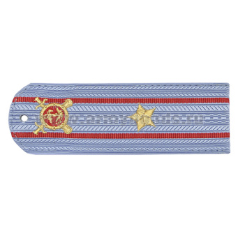 Погоны «машинная вышивка» Полиция без канта бл.-голуб с вышит. эмблемой (майор) пластик