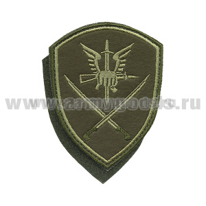 Шеврон вышит. Росгвардия Южный ВО (Органы управления сил специального назначения) полевой на липучке