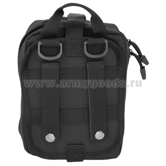 Чехол для аптечки тактический с красным крестом черный