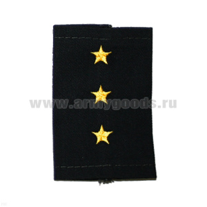 Ф/пог. черные вышит. желт. (ст. прапорщик)