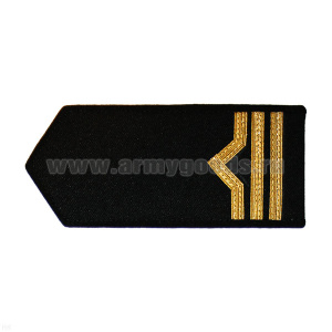 Погоны реч.фл. (жестк., галун) черн.: 3 катег.