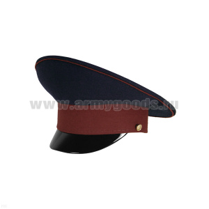 Фуражка с высокой тульей ФСИН серо-синяя с краповым кантом