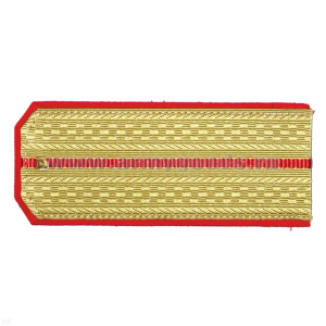 Погоны парад. зол. шелк. 1 красн. пр.