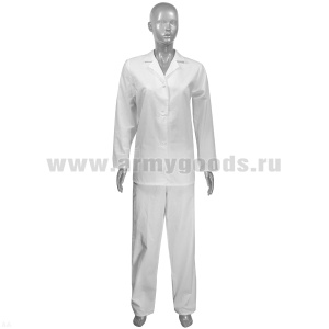 Костюм повара женский ГОСТ (куртка, брюки) бязь