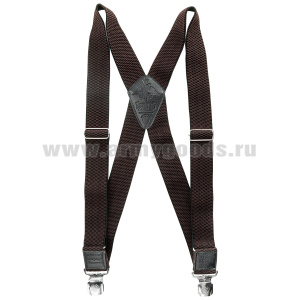 Подтяжки рифленые "Ратник" коричневые