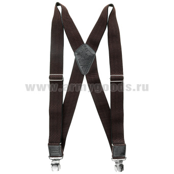 Подтяжки рифленые "Ратник" коричневые