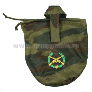 Чехол для фляги армейской (ткань "флора") вышитый Мотострелковые войска