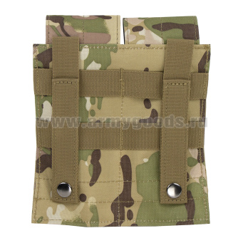 Подсумок для 2 магазинов АК ("мультикам") (с системой крепления "MOLLE") Китай