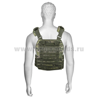 Жилет разгрузочный тактический "плитник" "мультикам" (бронеэлементы из СВМПЭ в комплекте)