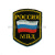 Шеврон вышит. Россия МВД (5-уг. с флагом)