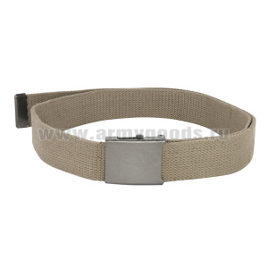 Ремень брючный тесьма под НАТО (35-40 мм) с мет. пряжкой Бежевый (длина 115 см)