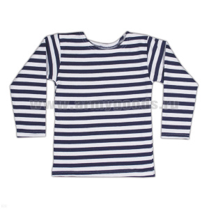 Тельняшка зим. х/б с начесом синяя детская р-ры с 28 по 42