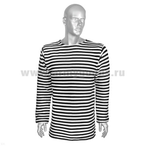 Тельняшка зим. двойной вязки черн. ПАН 100% р-ры с 44 по 60