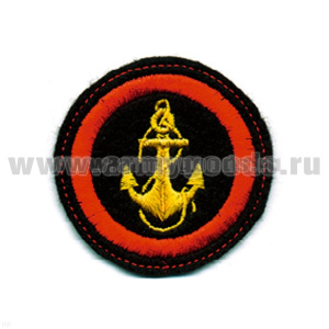 Шеврон вышит. Штат МП (d = 6,5 см) люрекс