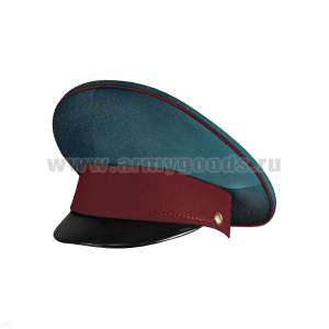 Фуражка с высокой тульей ВВ нов/обр парад. ("морская волна" с краповым околышем и краповым кантом)