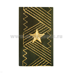 Ф/погоны ВС оливковые, вышитые золотой нитью (генерал-майор)