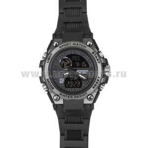 Часы наручные спортивные (водонепроницаемые 3 атм) с полимерным ремешком