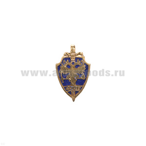 Значок мет. ФСБ на пимсе (васильк.) гор. эм.