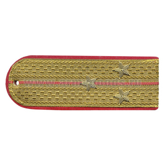 Погоны парадные золотые (металлиз.) Полиция, вышит. канителью (ст. лейтенант)