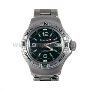 Часы наручные механич. "Амфибия" (водонепроницаемые 200 м, автоподзавод, противоударные)