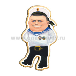 Магнит деревянный Моряк ВМФ
