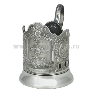 Подстаканник никелированный МВД России