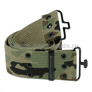 Ремень широкий НАТО (ширина 50 мм) солд. кмф зел. с мет. заколкой